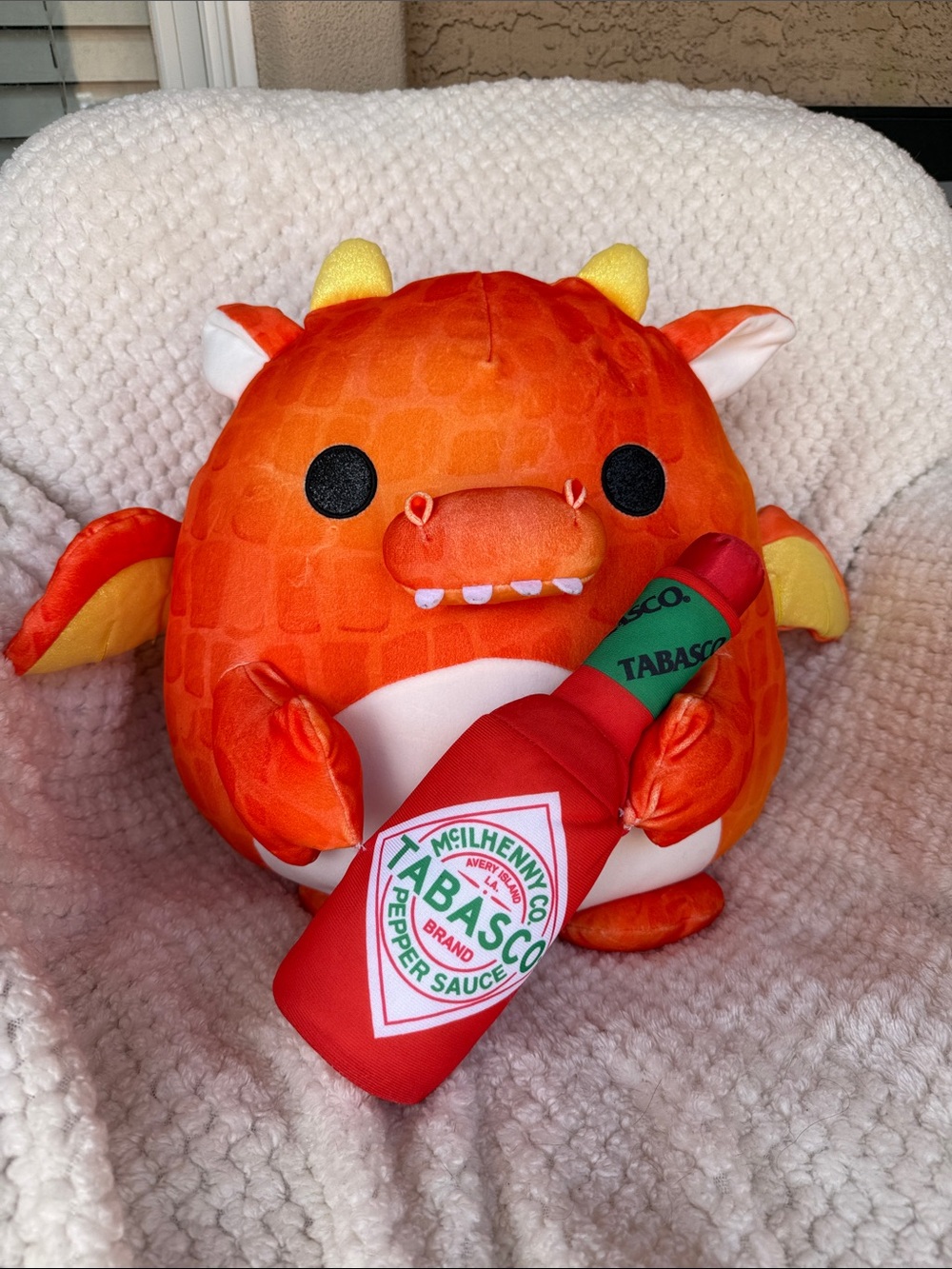Zuru Snackles Tabasco Red Plush Dragon 14 Inch  Ultra Soft Collectible Stuffy